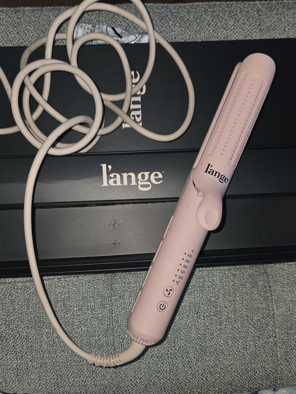 l'ange Pink Hair Straightening Brush